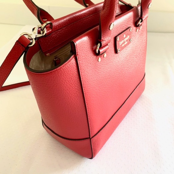 KATE SPADE WELLESLEY SMALL CAMRYN LEATHER SATCHEL - Picture 12 of 12